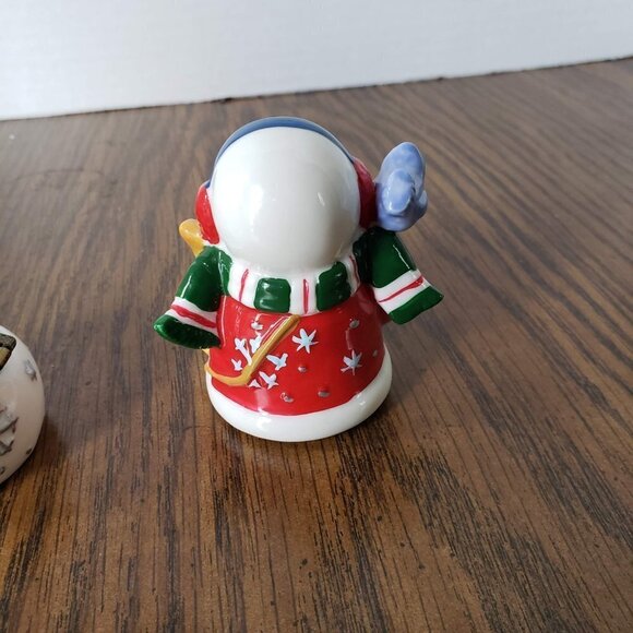Vintage Snowman Ceramic Mini Candy Container - Minor Repair Needed - Picture 7 of 7